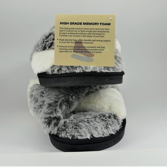 Ladies Memory Foam Slippers - Picture 2 of 11